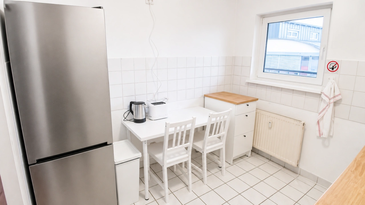 Kabelsketal 2 - Küche Tisch und Kühlschrank