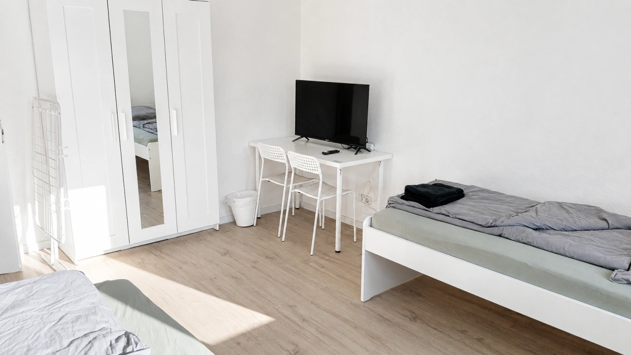 Neukieritzsch 2 - Schlafzimmer 1 Fernseher